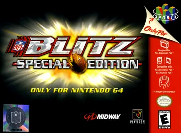 NFL Blitz - Special Edition (USA) box cover front